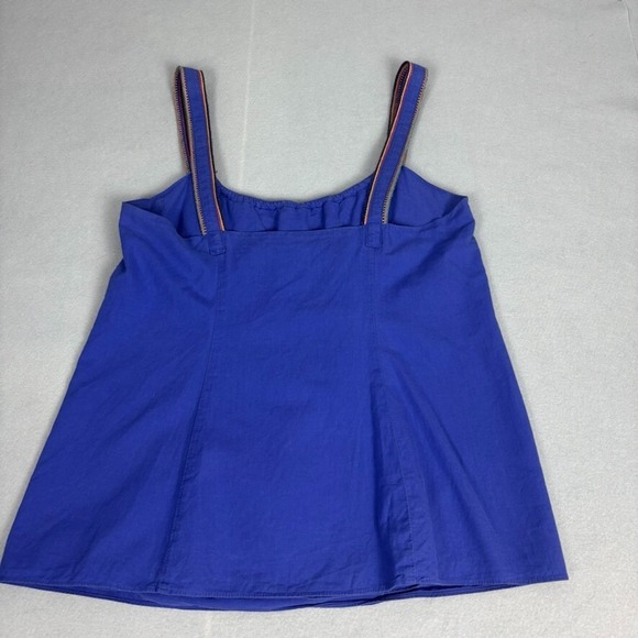 Anthropologie One September Womens Purple‎ Colorful Ruffle Hem boho tank Size 4 - Picture 8 of 9